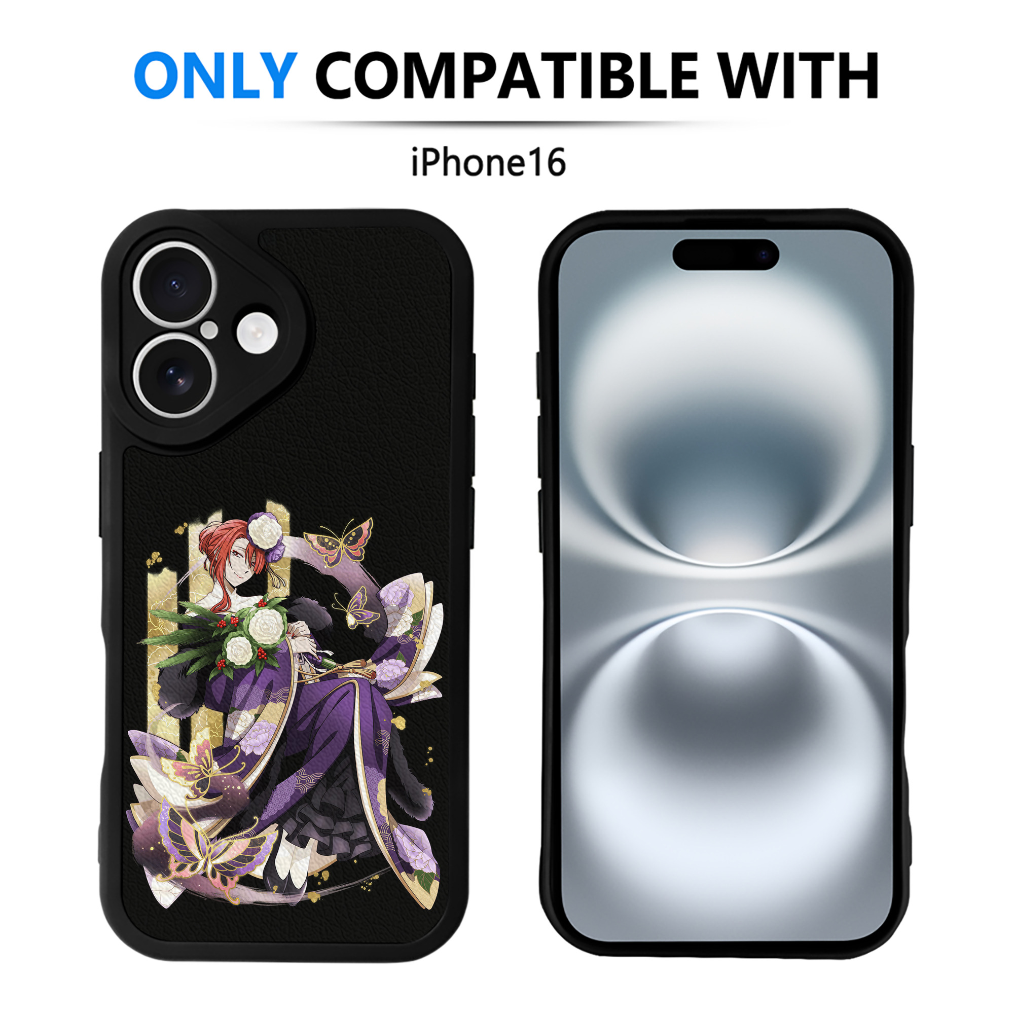 （画像用） 文豪ストレイドッグス Bungo Stray Dogs 【iPhone 16シリーズ対応】シリコンスマホケース（レザー調） 材質：シリコン